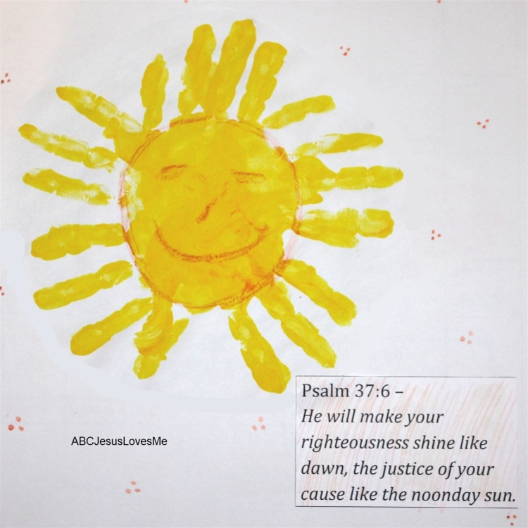 Handprint Footprint Calendar ABC Jesus Loves Me